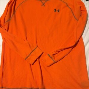 Under Armour Orange Long Sleeve Performance Tee